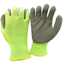 NMSAFETRY Kommissionierung Kirsche Verwendung günstigen Preis weichen Liner für leichte Arbeit verwenden 13 Guage Polyester Liner Schaum Latex Palm Garten Handschuhe